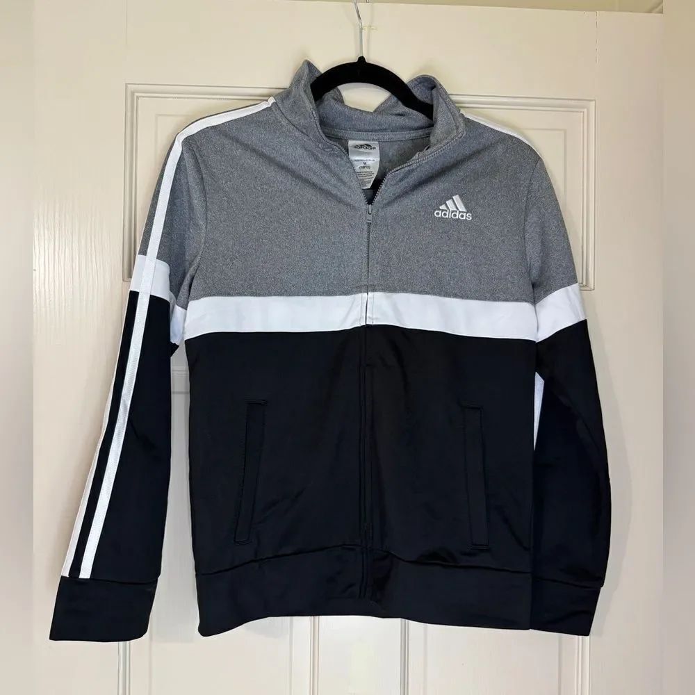 Adidas Youth Boys Quarter Zip Pullover Sweatshirt M 10/12